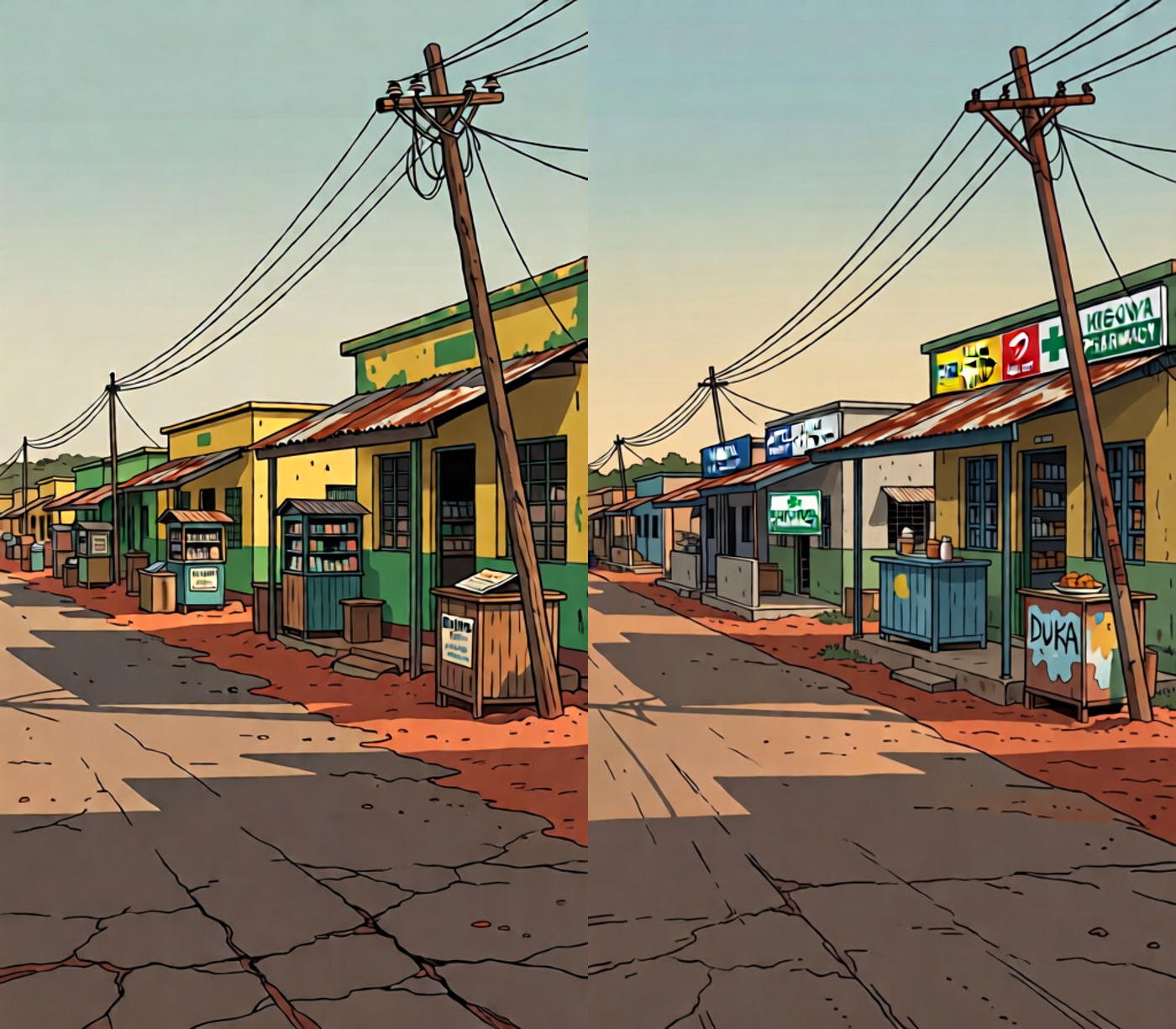 Plate v2 (left) vs v3 with signboards (right)