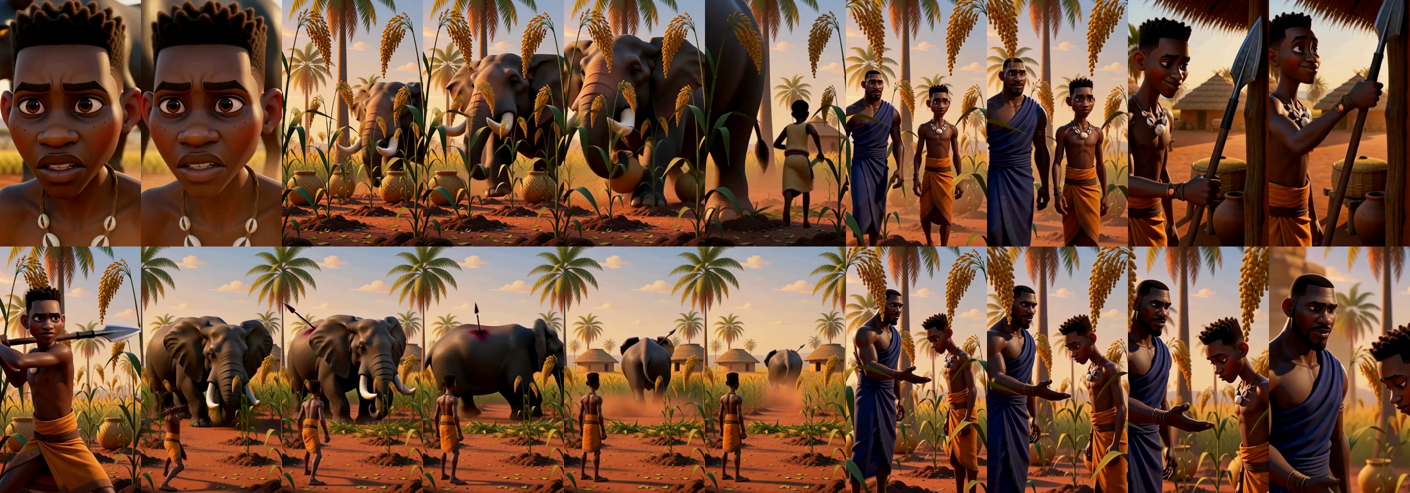 Every frame of v22 as a film strip